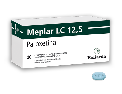 Meplar LC_12,5_10.png Meplar LC Paroxetina ansiedad ansiedad generalizada ansiedad social Antidepresivo Depresión estrés post-traumático. fobia fobia social Meplar LC miedo nervios pánico Paroxetina síndrome depresivo Trastorno de ansiedad Trastorno obsesivo compulsivo